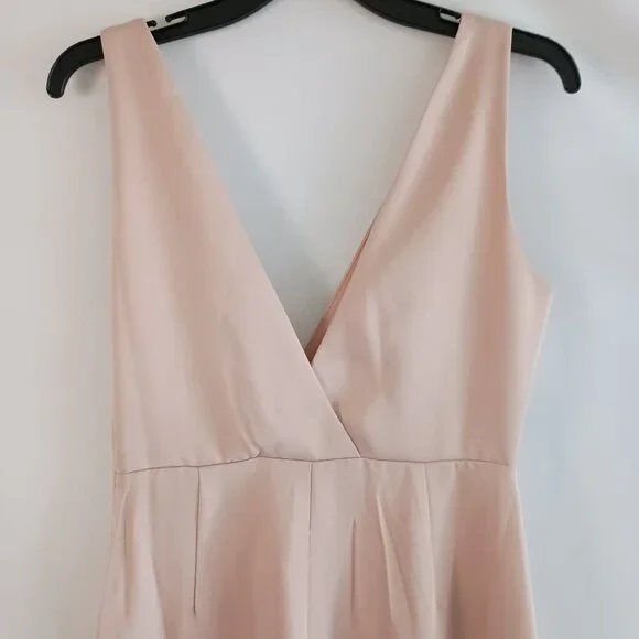 BHLDN Anthropologie Pale Pink Gown Prom Formal Wedding Size 8 - Picture 16 of 16